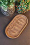 Hermia Bandeja de Madera Beige 12,5 x 27 cm